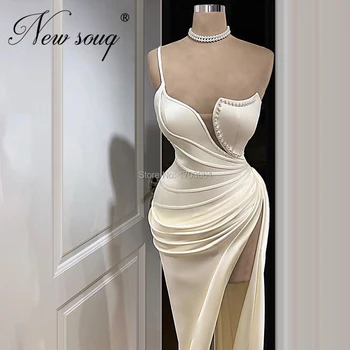 Sexy Etaj Lungime Formale Rochii De Bal Arab Dubai Rochii De Seara Pentru Nunta Halat De Serată 2021 Personalizat Din Satin Rochii De Kaftans