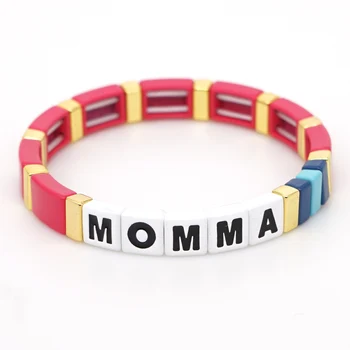 Shinus MAMA Bratara Femei Pulseras Mujer Moda 2020 Email Nou Țiglă Bratari Scrisoare Accesorios Bijuterii Cadou Pentru Mama