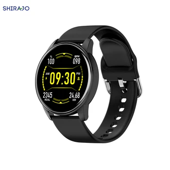 SHIRAJO 1.3 Inch IPS LCD Smart Watch Sport Metal Heart Rate Monitor Somn IP67 rezistent la apa iOS Android Versiunea Globală pentru Telefon