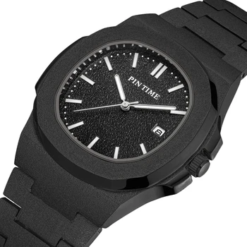 Simplu, Negru Mens Ceasuri De Top De Brand De Lux Din Oțel Inoxidabil De Aur Ceas Militar Barbati Impermeabil Ceas Reloj Hombre Horloges Mannen