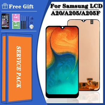 Super AMOLED de de Testare Pentru Samsung Galaxy A20 Display LCD A205F/DS A205GN/DS Display Lcd Touch Screen Digitizer Asamblare