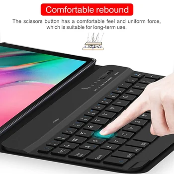 T510 Tip Split Bluetooth Tastatură Caz Potrivit pentru Samsung Galaxy Tab un T510 10.1 Comprimat Caz de Tastatură