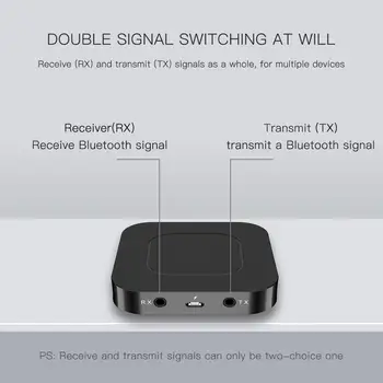 Tebe Bluetooth 5.0 Audio Receptor-Transmițător 2 IN 1 Wireless Adaptor de 3,5 MM Jack Aux Micro USB de Încărcare Pentru Mașină Căști TV