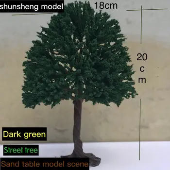 Tren de nisip modelul de masă scena DIY model de material de sârmă copac efect de simulare realistă cu baza