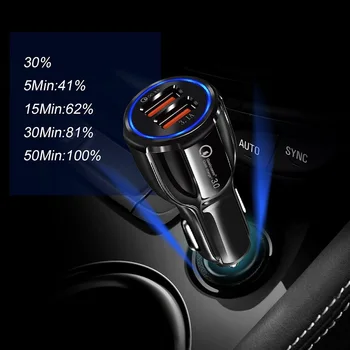 Universal Dual USB Masina Încărcător 5V 3.1 UN Mini-Încărcător Rapid de Încărcare cu LED Pentru Mercedes Benz W124 AMG W203 W211 W204 W210 CIA W212