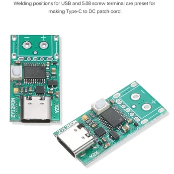 USB-C PD2.0/3.0-DC Power Supply Module Momeală Încărcare Rapidă Declanșa Sondaj de Votare Detector de Tester(ZY12PDN)