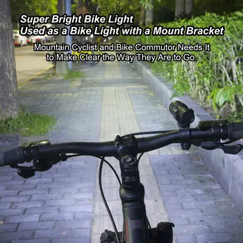 USB Reîncărcabilă LED Biciclete Lumina 4 Modul de Iluminare Lanterna Super-Luminos 18650 Bicicleta Lampa de Noapte de Echitatie, Camping, Etc.