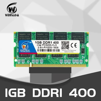 VEINEDA ddr1 1gb ram Notebook 2GB 2x1GB DDR400 PC3200 400Mhz 200pin DDR1 Sodimm Laptop Memorie RAM