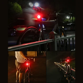 X-TIGRU Biciclete Stop USB Reîncărcabilă cu LED-uri Impermeabil Bicicleta din Spate Lumina de Avertizare de Siguranță Biciclete Biciclete Lumina Casca Rucsac Lampa