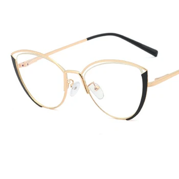 În 2020, Noi Femeile cadru Moda ochi de pisică calculator ochelari vintage Transparent Anti-albastru Optice rama de ochelari